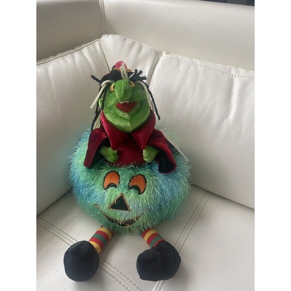 Y2K Collectable Discontinued Meijer Halloween Witch & Pumpkin Plush By Caltoy 03 - Picture 16 of 16